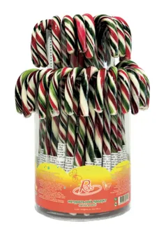[ROKS805RWG] ROKS CANDY CANE ROOD/WIT/ GROEN 28 GR X 50ST