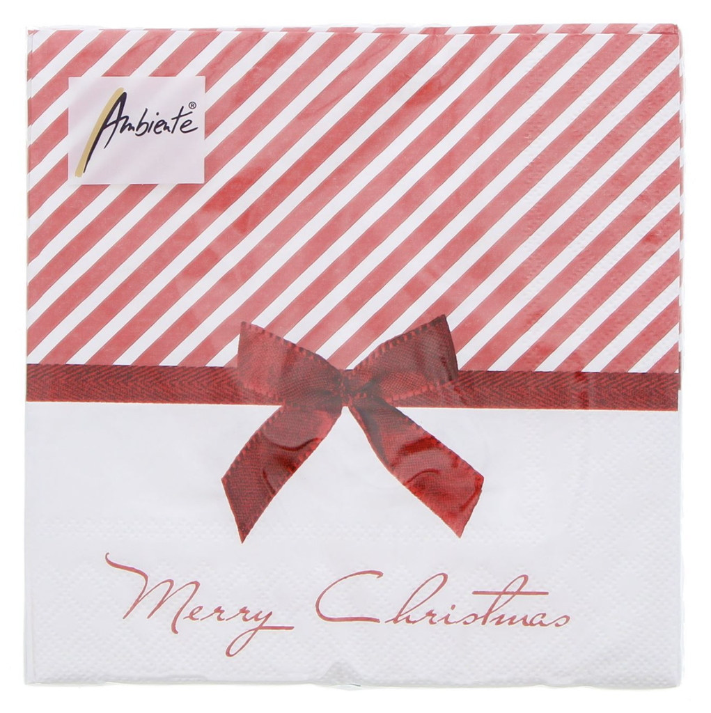#VERP - SERVET MERRY CHRISTMAS 33X33CM - 20ST