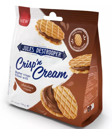 DESTR CRISP'N CREAM CHOCOLADE 8X114GR