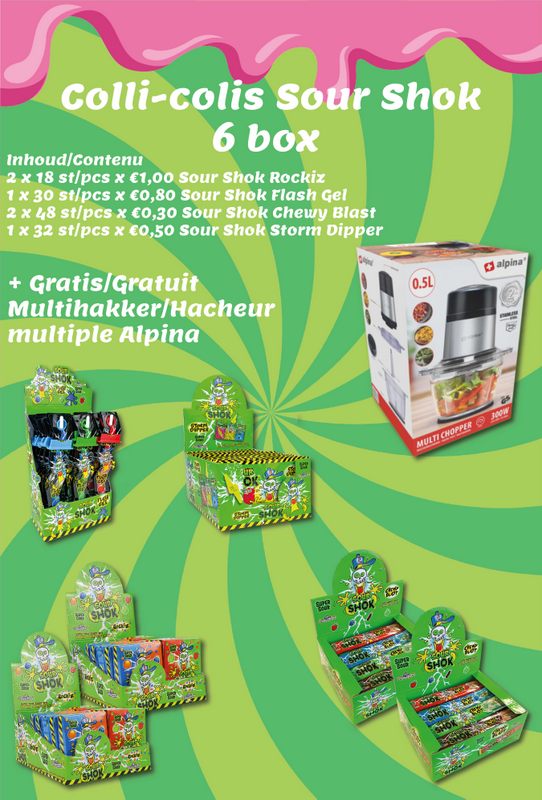 COLLI SOUR SHOK 6 BOX + GRATIS: ALPINA MULTIHAKKER (FOLD 10 - '24)