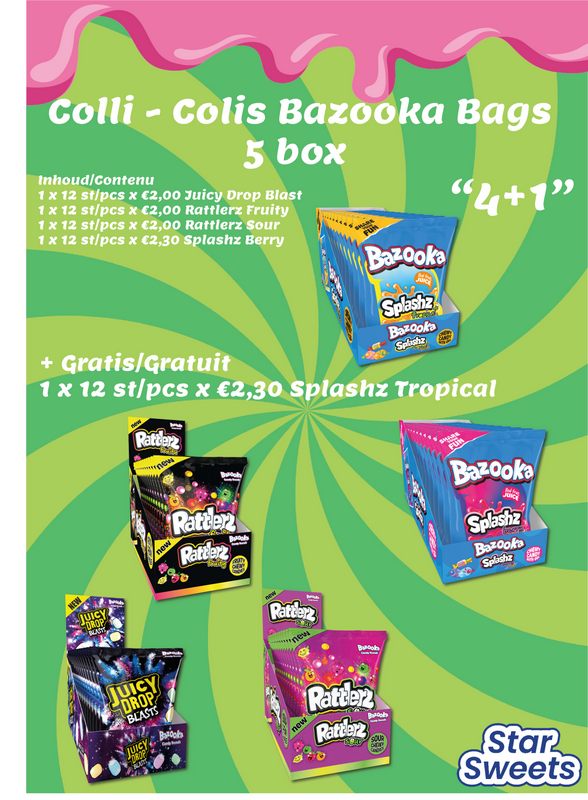 COLLI BAZOOKA BAGS 5 BOX "4+1" (FOLD 10 - '24)