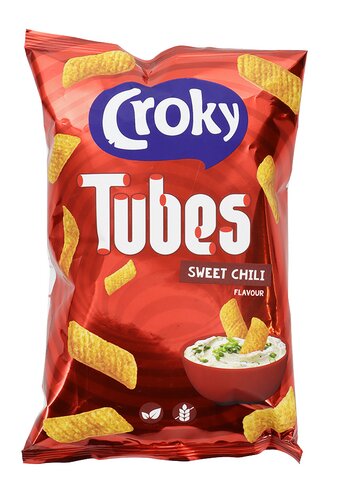 CROKY TUBES SWEET CHILI 12X100GR