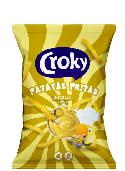 CROKY PATATAS FRITAS PICKELS 12X100GR