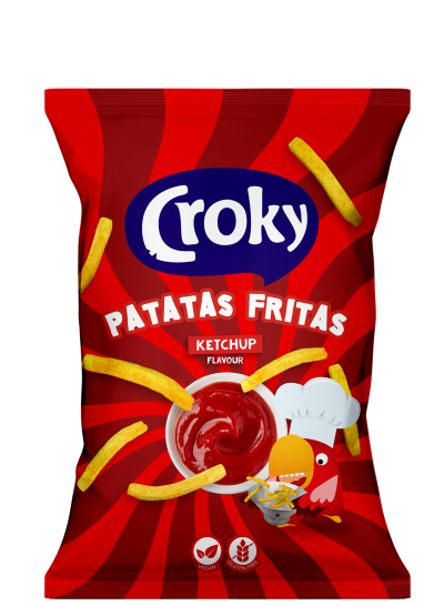 CROKY PATATAS FRITAS KETCHUP 12X100GR