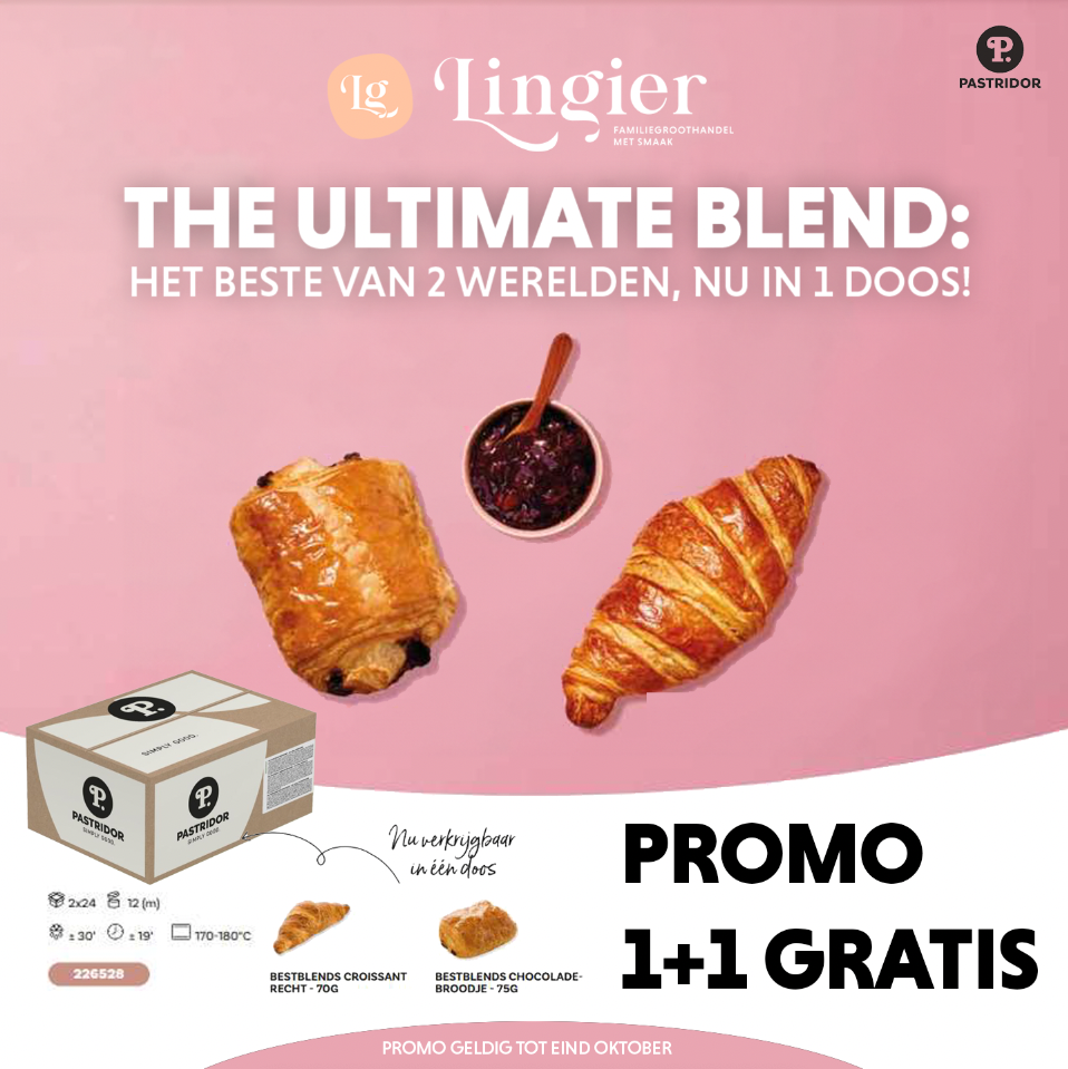 COLLI 1+1 GRATIS: PASTRIDOR MIX PACK CROISSANT RECHT 70 GR & CHOCOLADEBROODJE 75 GR  <*_*>