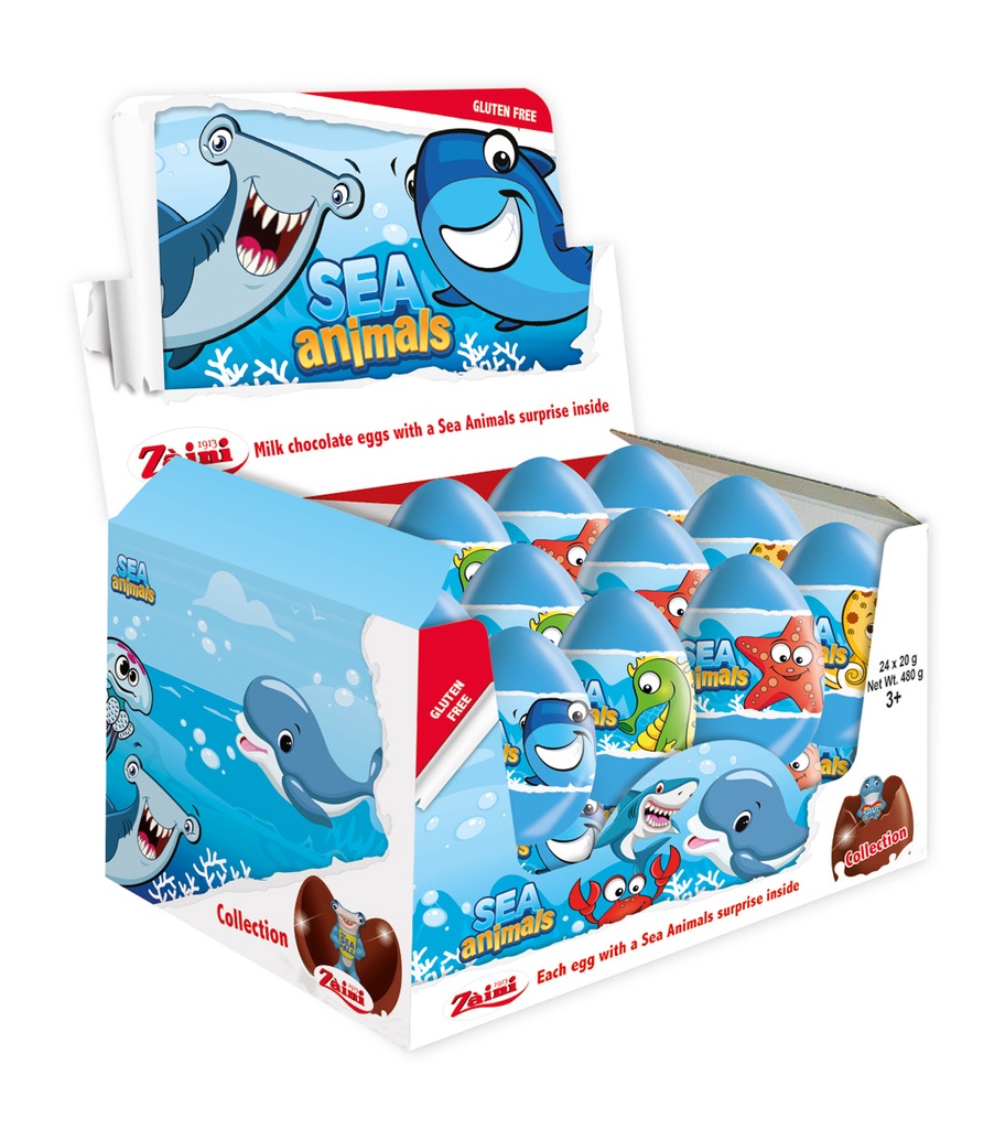 ZAINI SEA ANIMALS EGGS 24ST