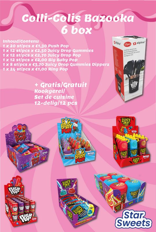 COLLI BAZOOKA 6 BOX + GRATIS KOOKGEREI SET 12-DELIG ALPINA (FOLD 11 - '24)