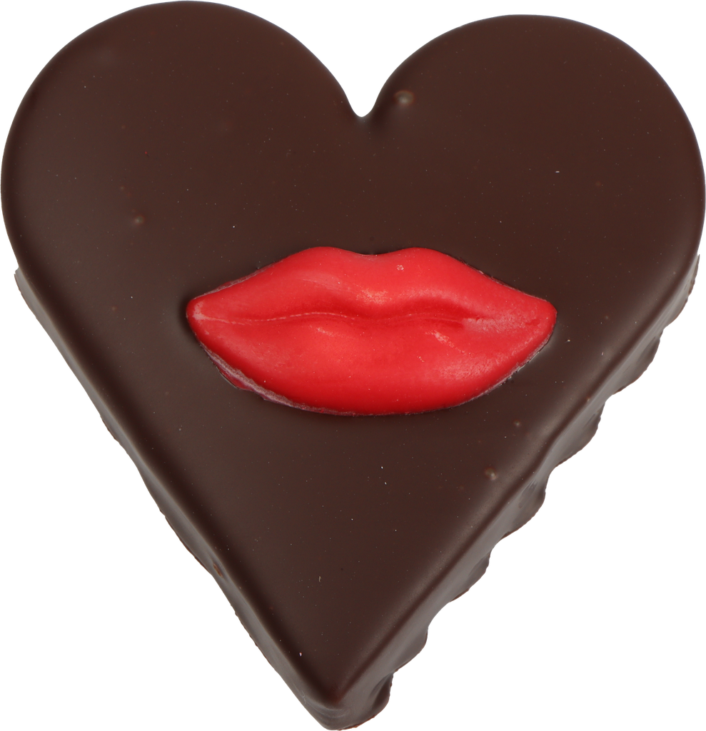 MALLOWS CHOCOSPEK VALENTINE HEARTS WITH LIPS 40 STUKS