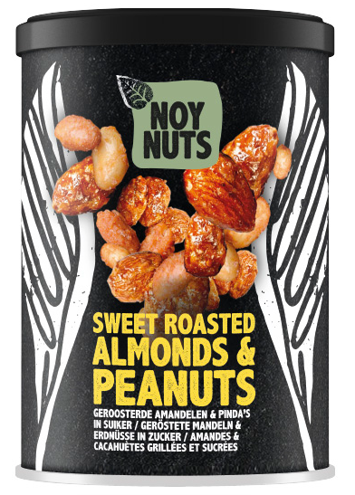 NOY NUTS SWEET ROASTED ALMONDS & PEANUTS (CAN) 6X135GR