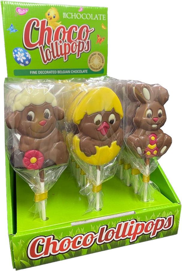 THE CHOCOLATE CHOCOLADE LOLLY'S PASEN 30 STUKS