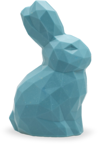 DE CHOCOLATERIE DIAMOND RABBIT BLAUW 7 STUKS