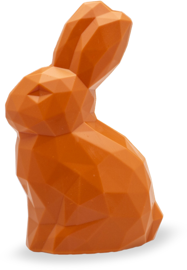 DE CHOCOLATERIE DIAMOND RABBIT ORANGE 7 STUKS 