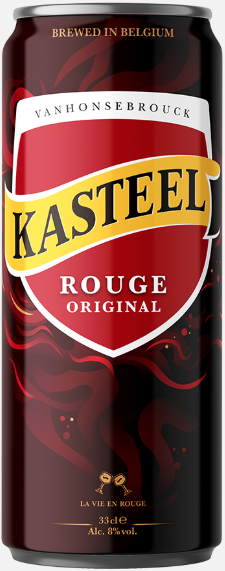 KASTEELBIER ROUGE BLIK 4X6X33CL