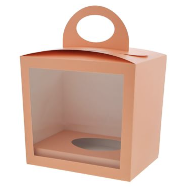 #VERP - PAASDOOS/ VENSTERDOOS D + SOKKEL PEACH (EI 22 CM) - 5ST 