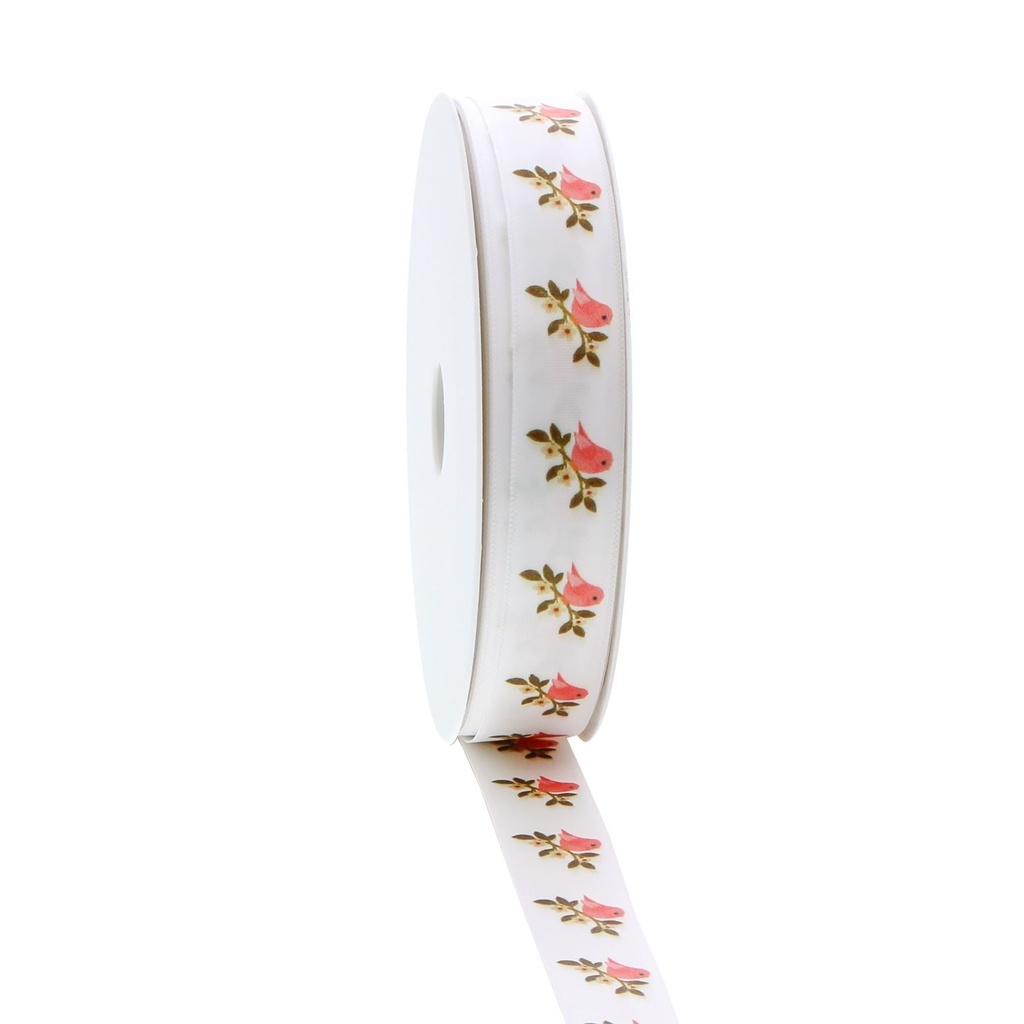 [LIN5598815WI] #VERP - LINT FLEUR VOGELTJE 15 MM