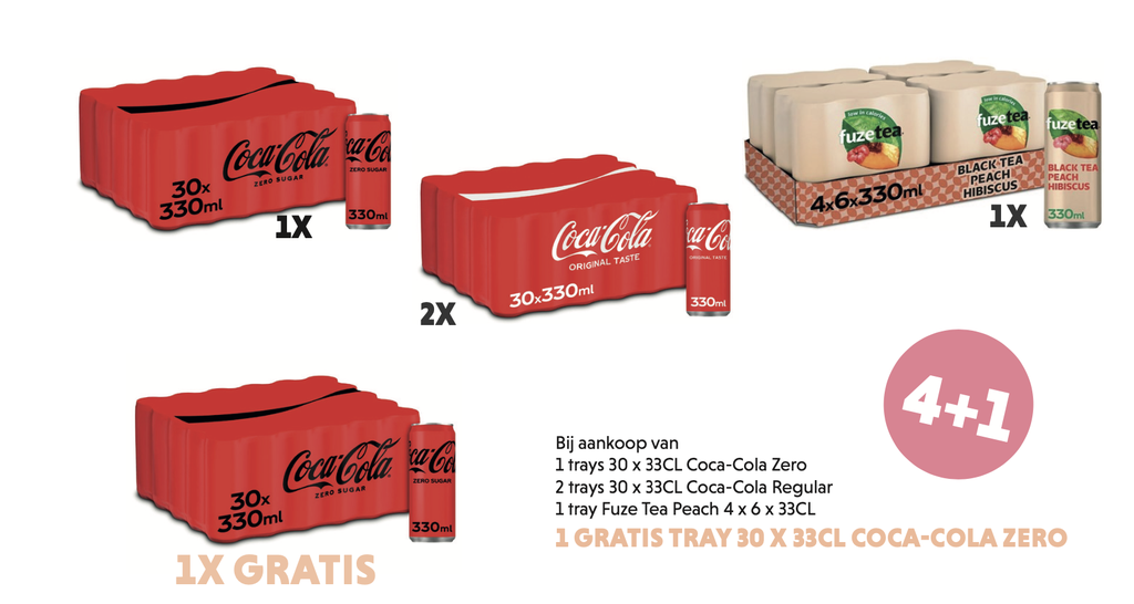 COLLI COLA BLIK 4 + 1 X COLA ZERO GRATIS ( FCB 01-25)