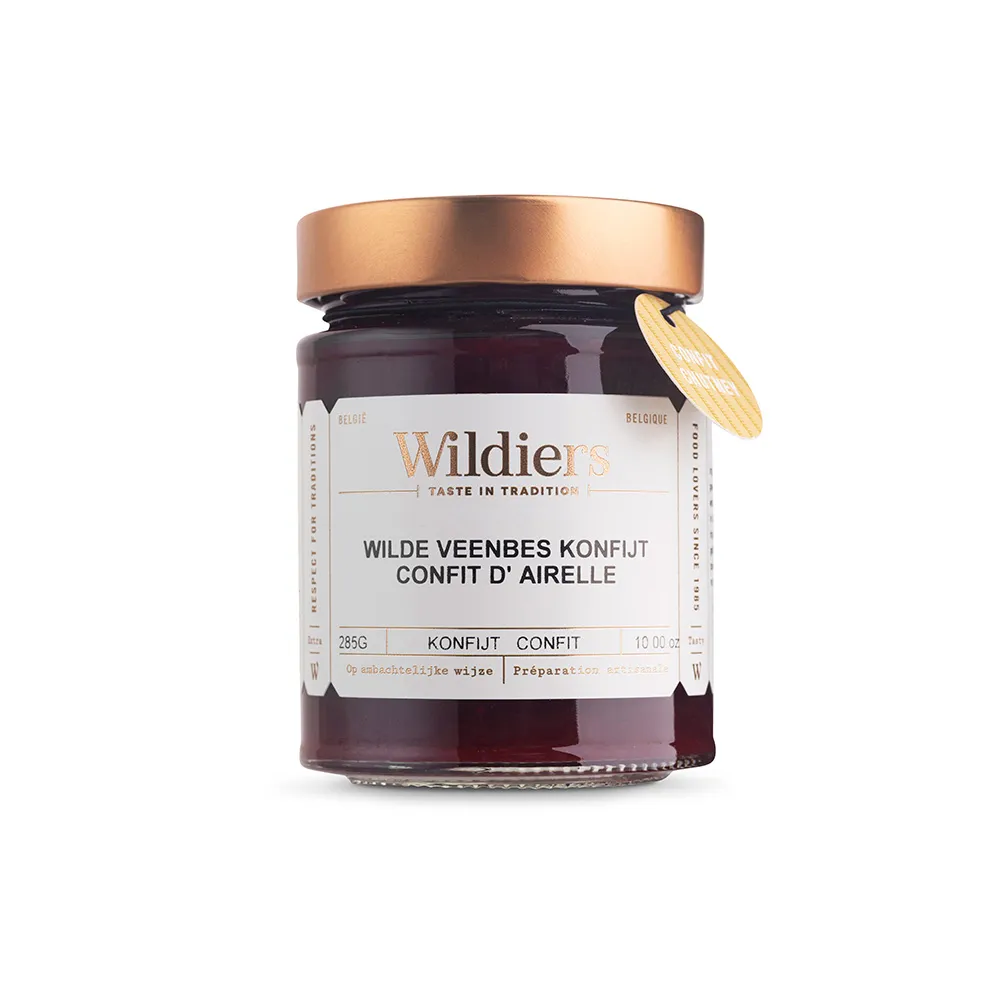 [WK440] WILDIERS KONFIJT WILDE VEENBESSEN 8 X 285 GR 