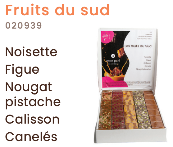 MON PARI CARAMELS  ZUIDERSE SMAKEN (FRUIT DU SUD) 105 STUKS