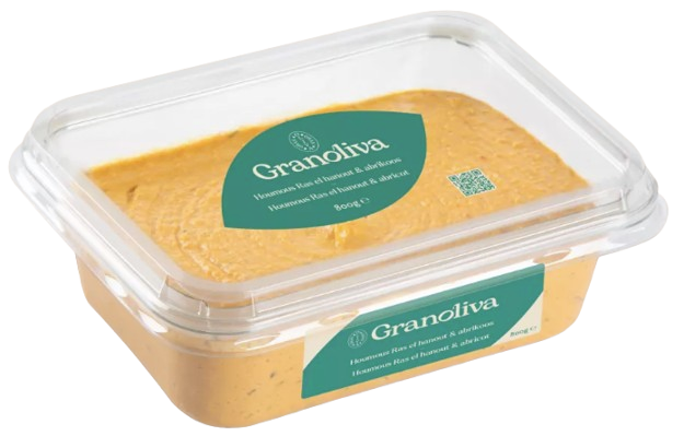 GRAN OLIVA HOUMOUS RAS EL HANOUT & ABRIKOOS 800GR <**>