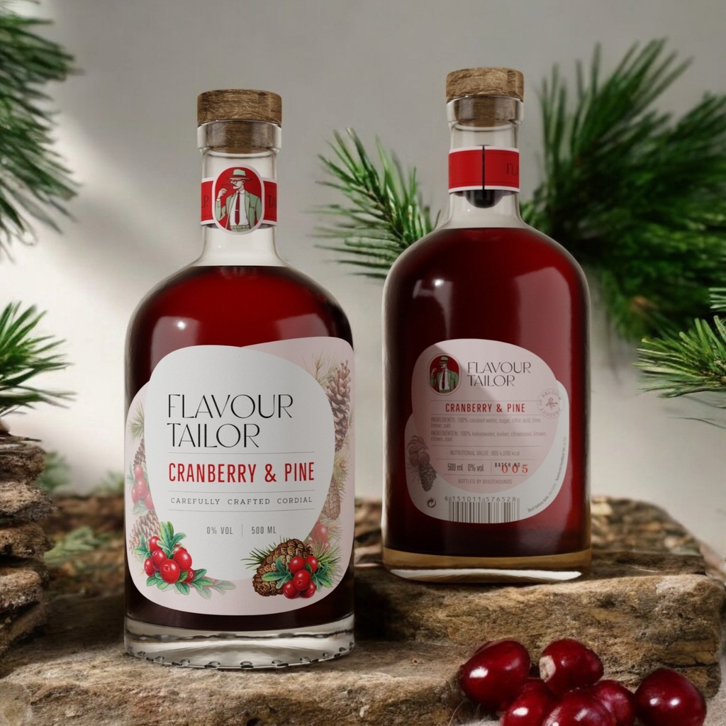 FLAVOUR TAILOR CRANBERRY AND PINE 0° 50CL