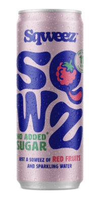 SQWEEZ RED FRUITS BLIK 12 X 250ML