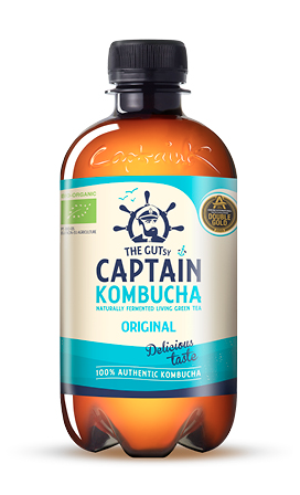 THE GUTSY CAPTAIN KOMBUCHA ORIGINAL 12 X 400 ML