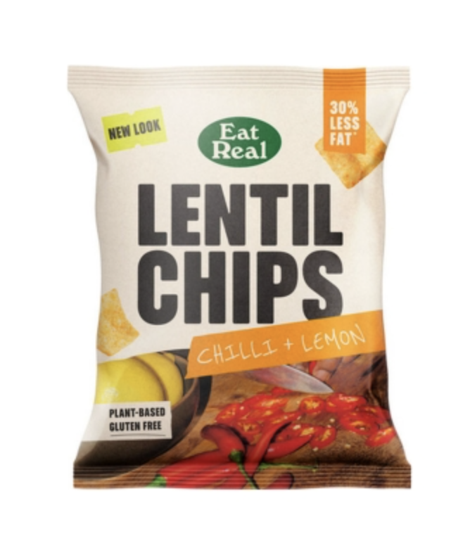 EAT REAL CHILLI & LEMON CHIPS 18 X 40 GR