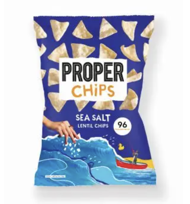 PROPER LENTIL CHIPS SEA SALT 24 X 20 GR