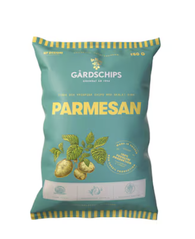GARDCHIPS PARMESAN CHIPS 12 X 90 GR 