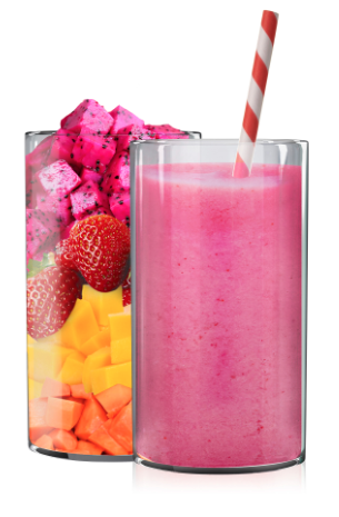 [SM47] WOW SMOOTHIES DRAKENVRUCHT/AARDBEI/MANGO/PAPAYA 33X150GR <*_*>