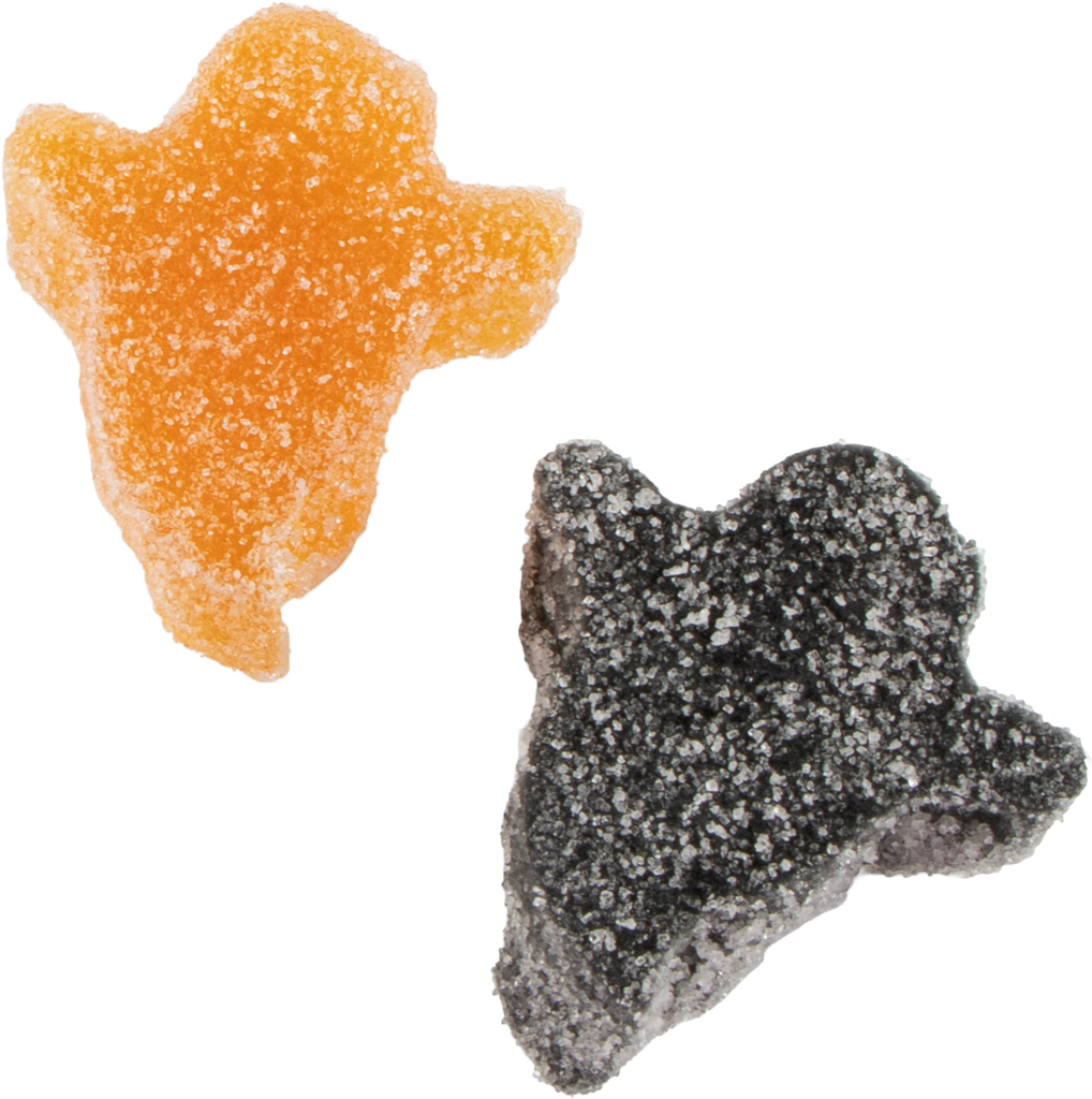 MALLOWS JELLY SPOOKJES (ORANJE - ZWART) 2KG