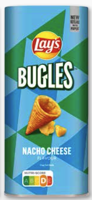 [340061004] LAYS SNACKBOX BUGLES NACHO CHEESE 8 X 135 GR