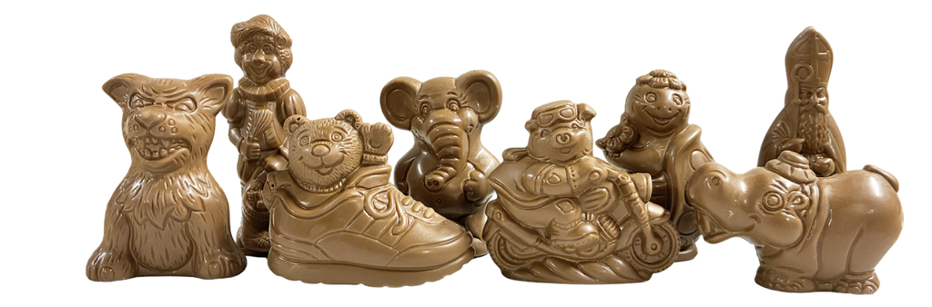 [LINS004] DELICE SINTERKLAAS HOLGOED ASS DONKERE MELK ( 50-55 GR ) - 1,5 KG