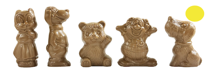 DELICE MINI FIGUURTJES WIT 20GR - 1,5KG