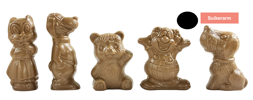 DELICE MINI FIGUURTJES FONDANT ZONDER TOEGEVOEGDE SUIKER 20GR - 1,5KG