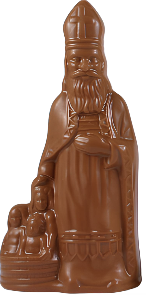 [LINS042] DELICE SINTERKLAAS 25CM DONKERE MELK 220GR - 4ST