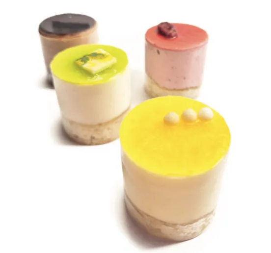 [MC030303VH] MINI MOUSSES BISCUIT MET BAVAROIS ASSORTIE 49ST <*_*>
