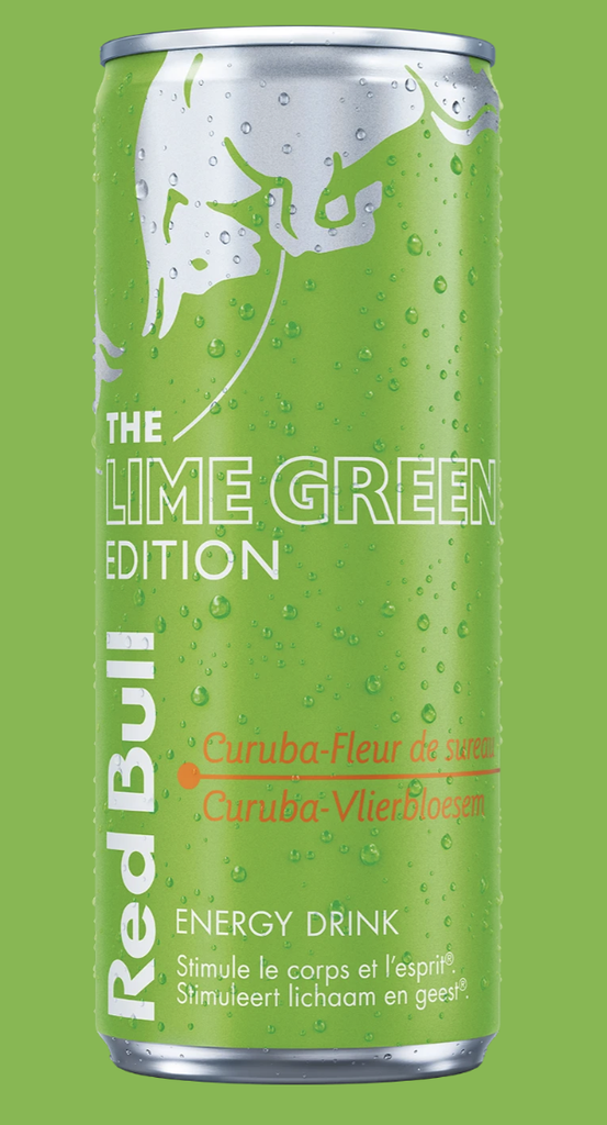 RED BULL LIME GREEN EDITION CURUBA -VLIERBLOESEM 24 X 25 CL