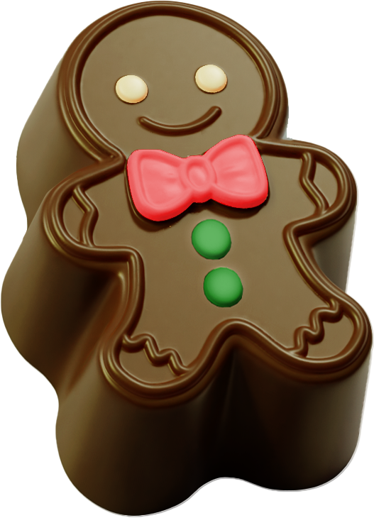 DÉLICE GINGERBREADMAN FONDANT PRALINÉ 1,35KG