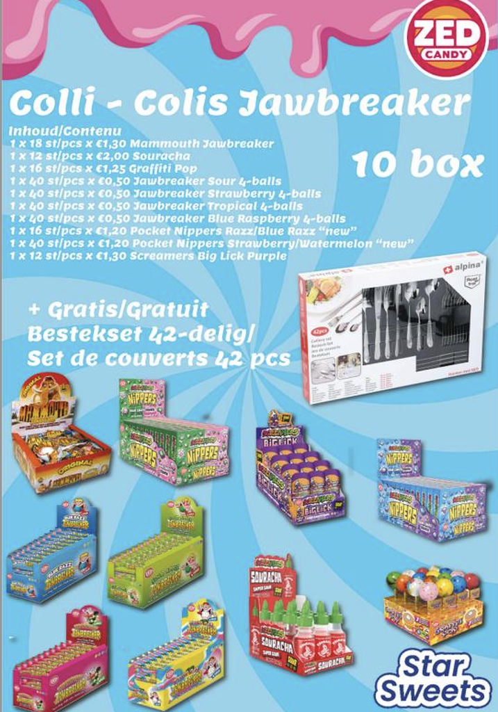 COLLI ZED 10 BOX + GRATIS BESTEKSET 42-DELIG ( FOLD9)