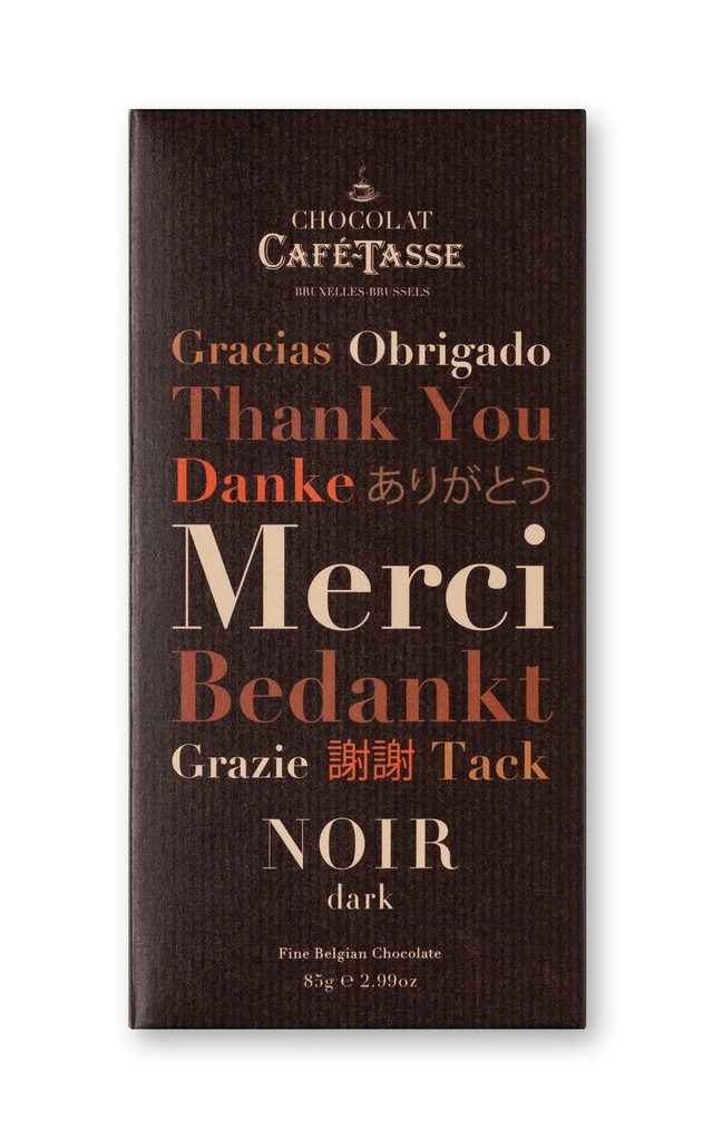 CAFE-TASSE TABLET PUUR 60% MERCI 12X85GR