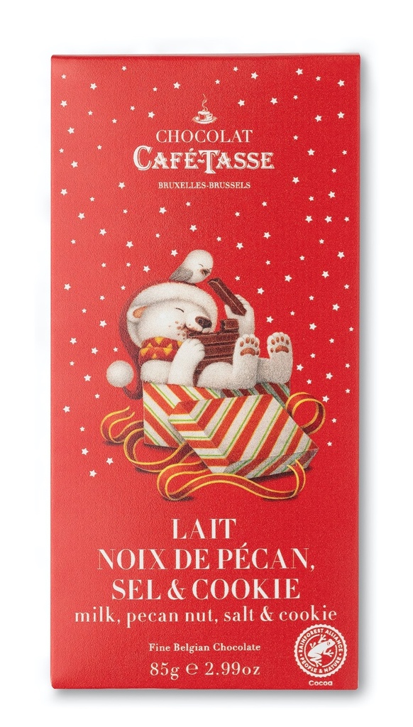 CAFE-TASSE TABLET MELK PECANNOOT CRISPY KERST 12X85GR