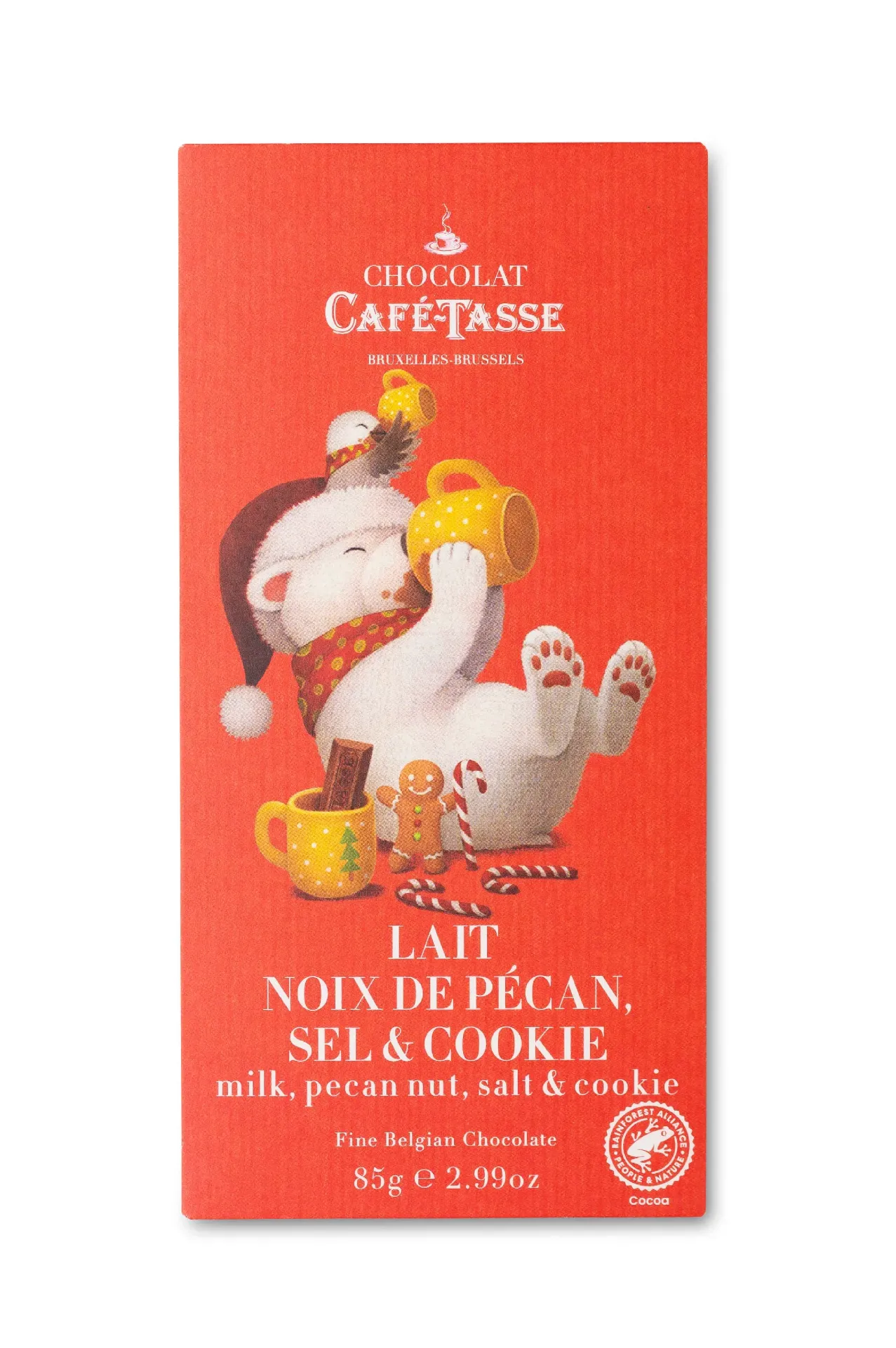 CAFE-TASSE TABLET MELK PECANNOOT CRISPY KERST 12X85GR