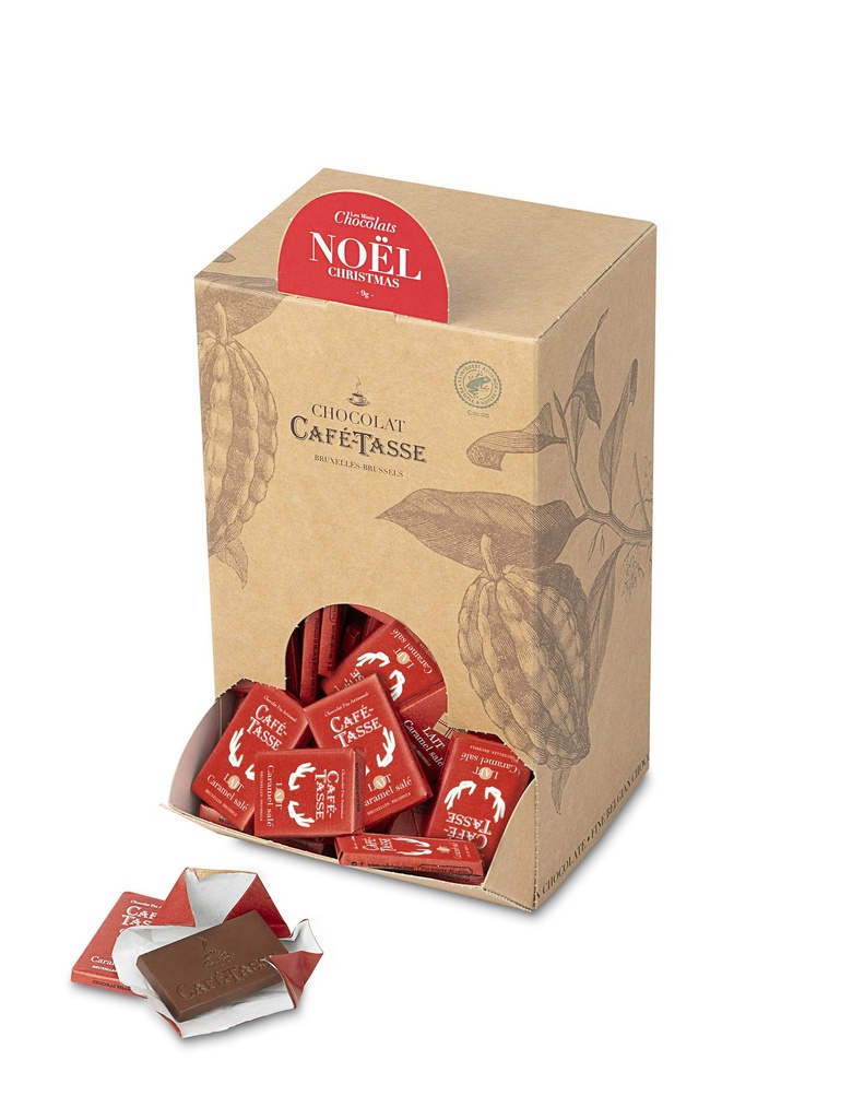 CAFE-TASSE MINI TABLETJES GEZOUTEN KARAMEL KERST 1,5KG