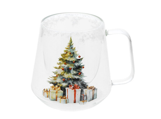 #VERP - DUBBELWANDIG GLAS BALA KERSTBOOM 12ST