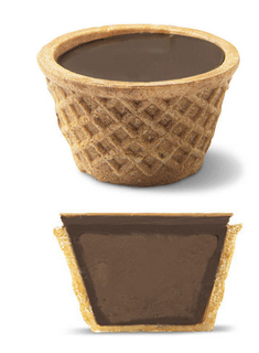 [2220] COOKIE CUPS MELK HAZELNOTENPRALINE 96 ST