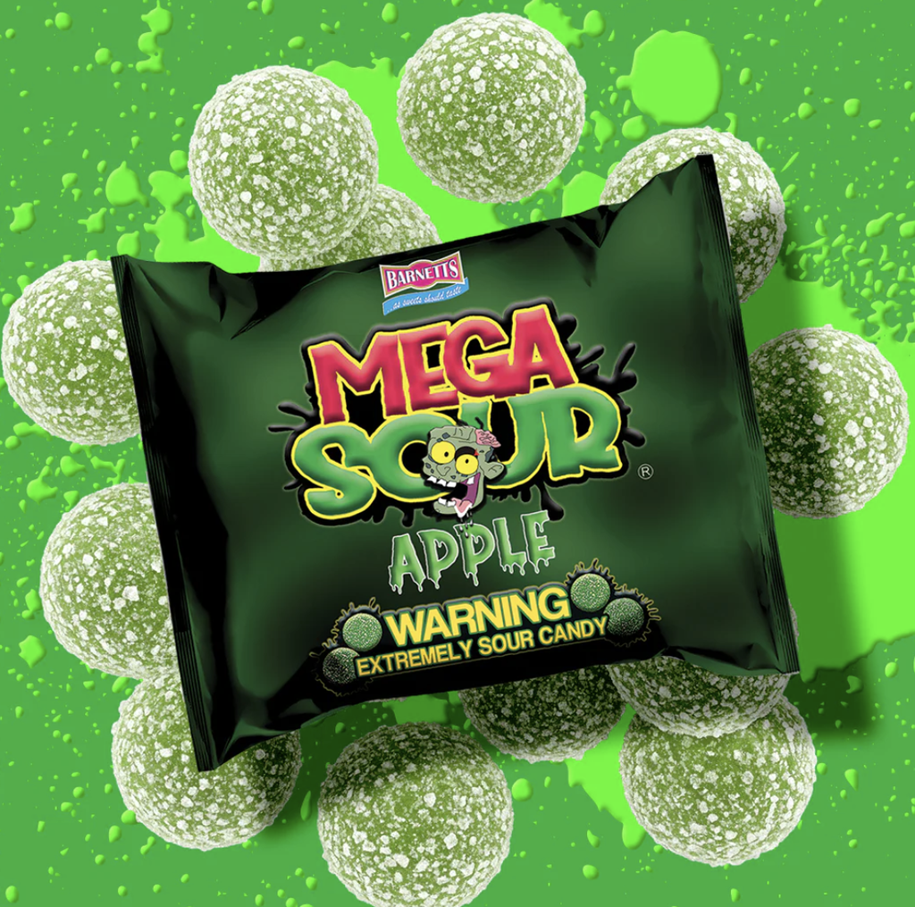 [BAR/006] BARNETTS MEGA SOUR CANDY APPEL 12 X 104 GR