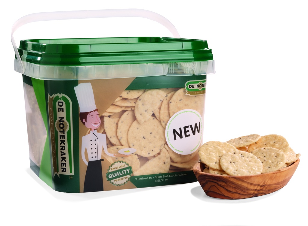 [DN/6446] DE NOTEKRAKER SEA SALT CRACKERS 600 GR