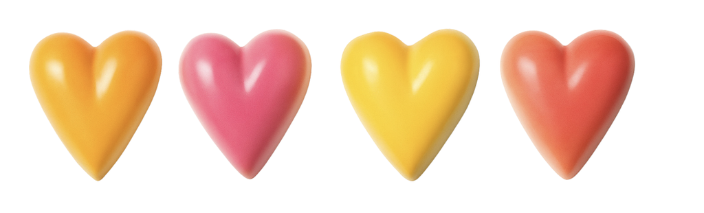 [MDD0083] DELICE PASTELHARTJES PRALINÉ ASS. 2 KG