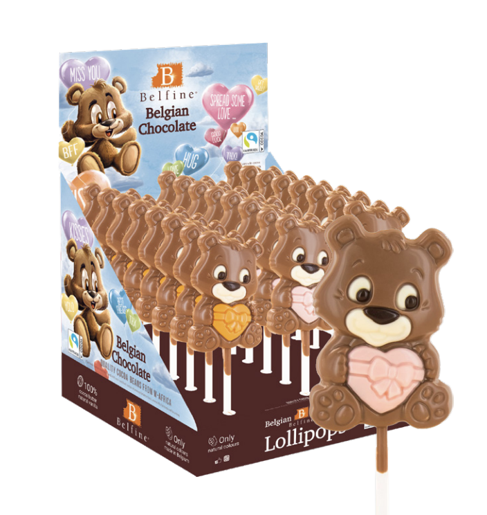 [BEL1008308] BELFINE LOLLY LOVE BEAR ROMEO 24ST